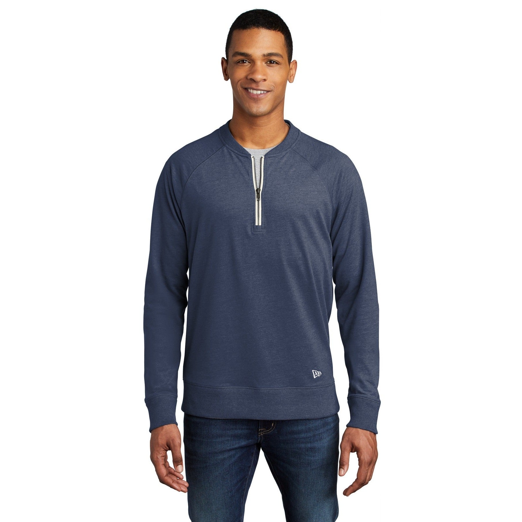 New Era-New Era ® Sueded Cotton Blend 1/4-Zip Pullover NEA123-MedTech-4
